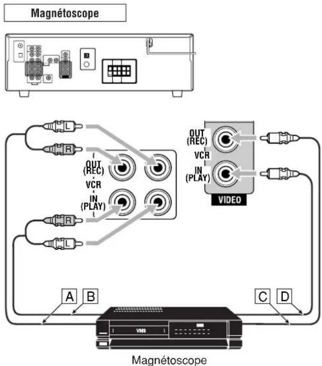 JVC RX5062 - Connexion des appareils vidéo - 1