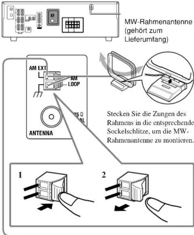 JVC RX5062 - Anschließen der UKW-Antenne - 3
