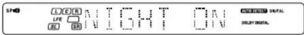 KENWOOD KRFV5570D - ⑦Press the SOUND key repeatedly until "NIGHT" appears on the display. - 1