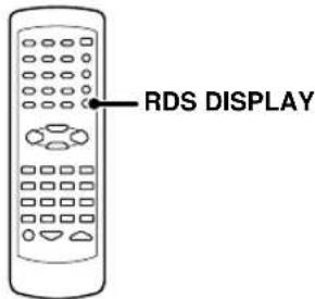 KENWOOD KRFV5570D - Uso de la tecla RDS DISPLAY - 1