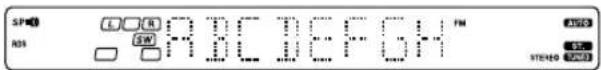 KENWOOD KRFV5570D - ②Visualizzazione RT (testo radio): - 1