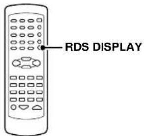 KENWOOD KRFV5570D - Utilisation de la touche RDS DISPLAY - 1