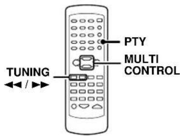 KENWOOD KRFV5570D - Sintonizzazione in base al tipo di programma (ricerca PTY) - 1