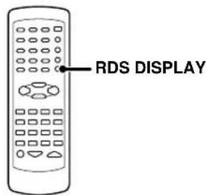 KENWOOD KRFV5570D - Using the RDS DISPLAY key - 2