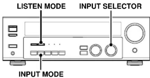 KENWOOD KRFV5570D - Réglage du mode d'entrée. - 1