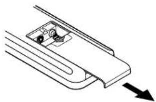 DENON DRA295 - - Inserting the batteries: - 1