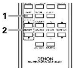 DENON DRA295 - Recalling preset stations - 2