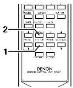 DENON DRA295 - Checking the currently playing program source, etc. - 2