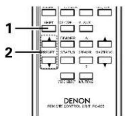 DENON DRA295 - Rappel de stations prérgliées - 2