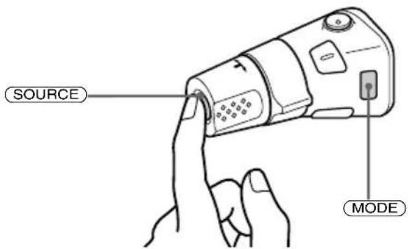 SONY XRC33RDS - Premendo i tasti (i tasti SOURCE e MODE) - 1