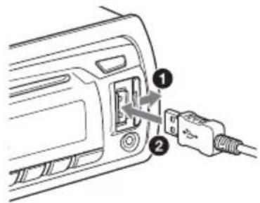 SONY CDXG1002U - Connessione di un dispositivo USB - 1
