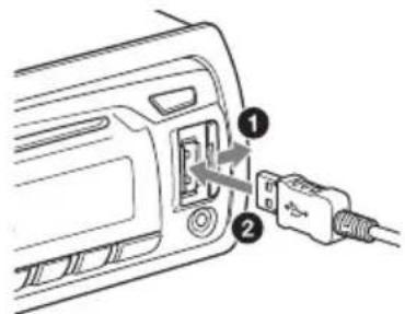 SONY CDXG1002U - Een USB-apparaat aansluten - 1