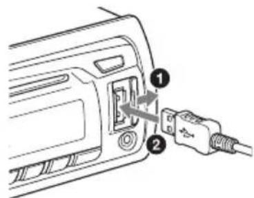 SONY CDXG1002U - Connecting a USB Device - 1