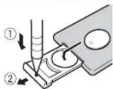 PIONEER MVH180UBG - Preparazione del telecomando - 2