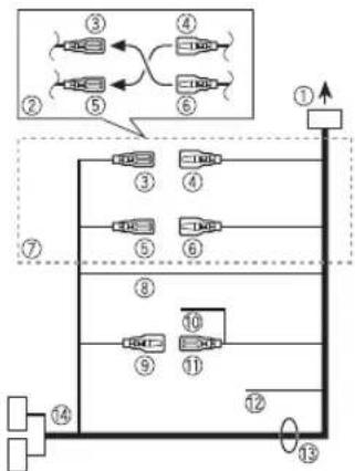 PIONEER MVH180UBG - Cordon d'alimentation - 1