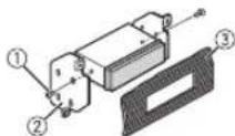PIONEER MVH180UBG - When not using the supplied mounting sleeve - 2