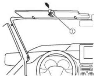 PIONEER MVH180UBG - Pour installer I'appareil sur le pare-soileil - 2