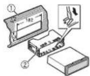 PIONEER DEHX6700DAB - Soporte DIN frontal - 1