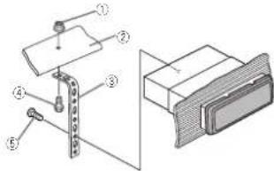 PIONEER DEH1420UB - 3Installarel'unitacomeillustrato. - 1