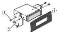 PIONEER DEH1420UB - 2Draiaaanelkekantttweeschroevenvast. - 1