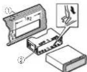 PIONEER DEH1400UBB - 2Securethemountingsleevebyusinga screwdrivertobendthemetaltabs(90°)into - 1