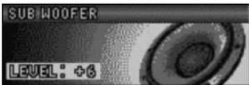 PANASONIC CQC7303U - Réglage de niveau de haut-parleur d'extrêmes-graves - 1