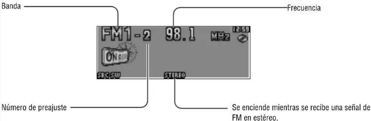 PANASONIC CQC7303U - Visualización del modo de la_radio - 1