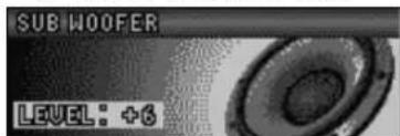 PANASONIC CQC7203U - Subwoofer level adjustment - 1