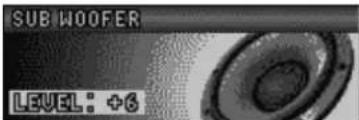PANASONIC CQC7203U - Ajuste del nivel del altavoz de subgraves - 1