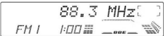 JVC KDLX330R - Auf den Sender 88,3 MHz abstammen. - 2