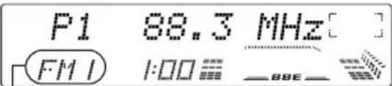 JVC KDLX330R - Maintenez pressée la touche numérique (dans cet exemple, 1) pendant plus de 2 secondes. - 2