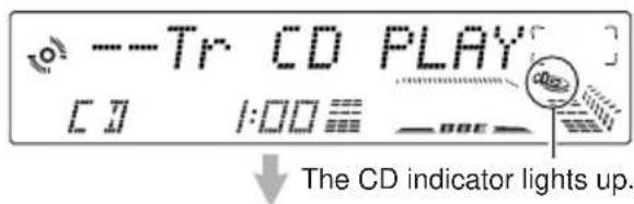 JVC KDLX330R - Insert a disc into the loading slot. - 2