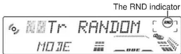 JVC KDLX330R - To play back tracks at random (Random Play) - 1