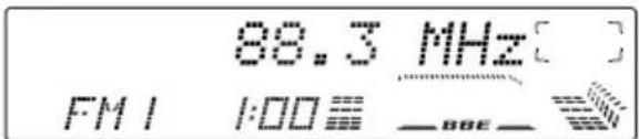 JVC KDLX330R - Accordez une station à 88,3 MHz. - 2
