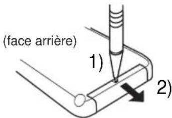 JVC KDLX330R - Mise en place de la pile - 1