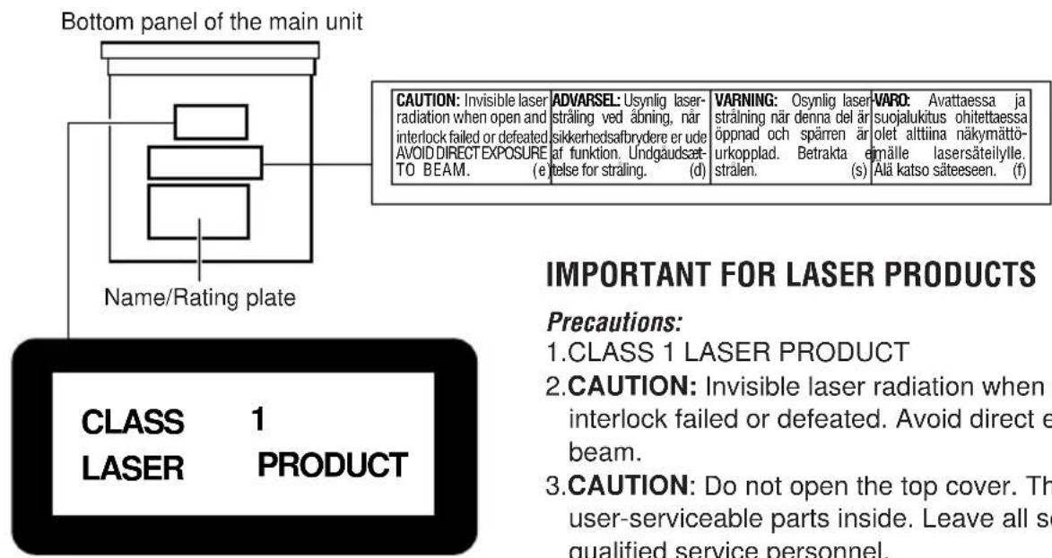 JVC KDLX330R - Position And Reproduction Of Labels - 1