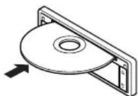 JVC KDLX330R - Eine CD in den Ladeschacht einschieben. - 1
