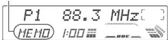 JVC KDLX330R - Maintenez pressée la touche numérique (dans cet exemple, 1) pendant plus de 2 secondes. - 3