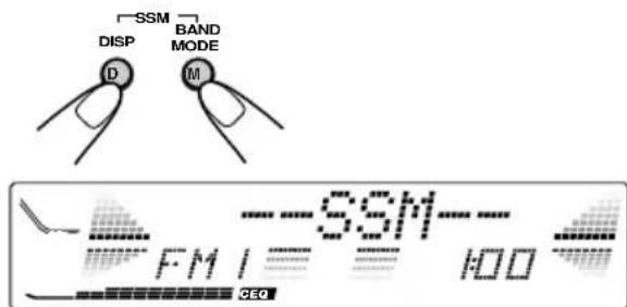 JVC KDLX111R - Automatische UKW-Vorabstimmung: SSM - 3
