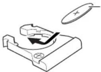 JVC KDLX111R - Mise en place de la pile - 2