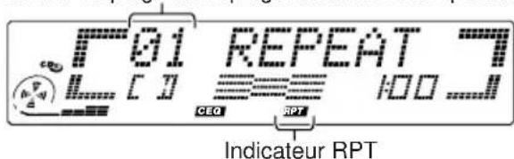 JVC KDLX111R - Pour reproduire les plages répétitivement (lecture répétée) - 3