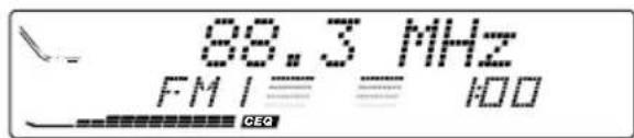JVC KDLX111R - Tune in to a station (in this example, of 88.3 MHz). - 2