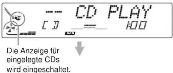 JVC KDLX111R - Eine CD in den Ladeschacht einschieben. - 2