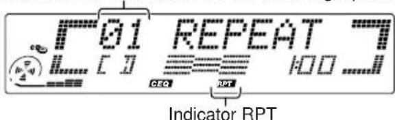 JVC KDLX111R - Tracks herhaaldelijk afspelen (Repeat Play) - 3