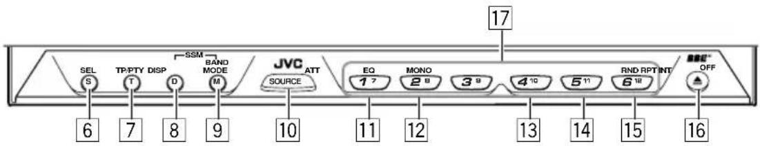 JVC KDLX111R - Bedienblende - 2