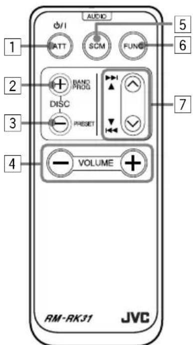 JVC KDLX10R - Using the remote controller - 1