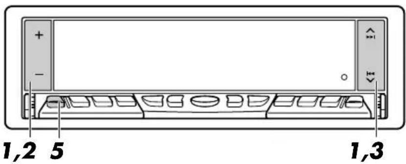 JVC KDLX10R - Registering the password - 1