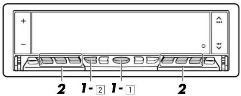JVC KDLX10R - Tuning into a preset station - 1