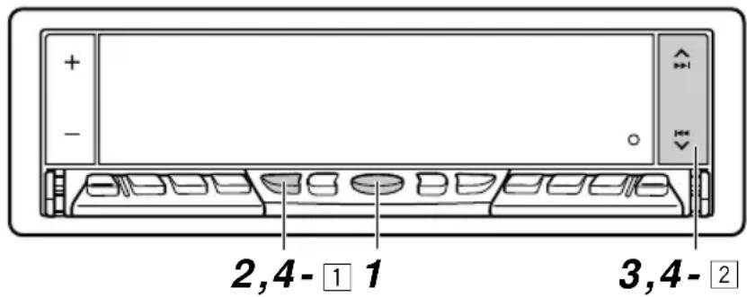 JVC KDLX10R - Einstellen eines Ensembles und eines Dienstes - 1