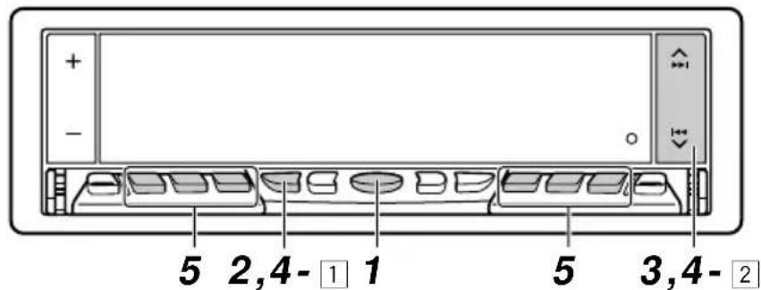 JVC KDLX10R - DAB-frequencies in het geheugen opslaan - 1